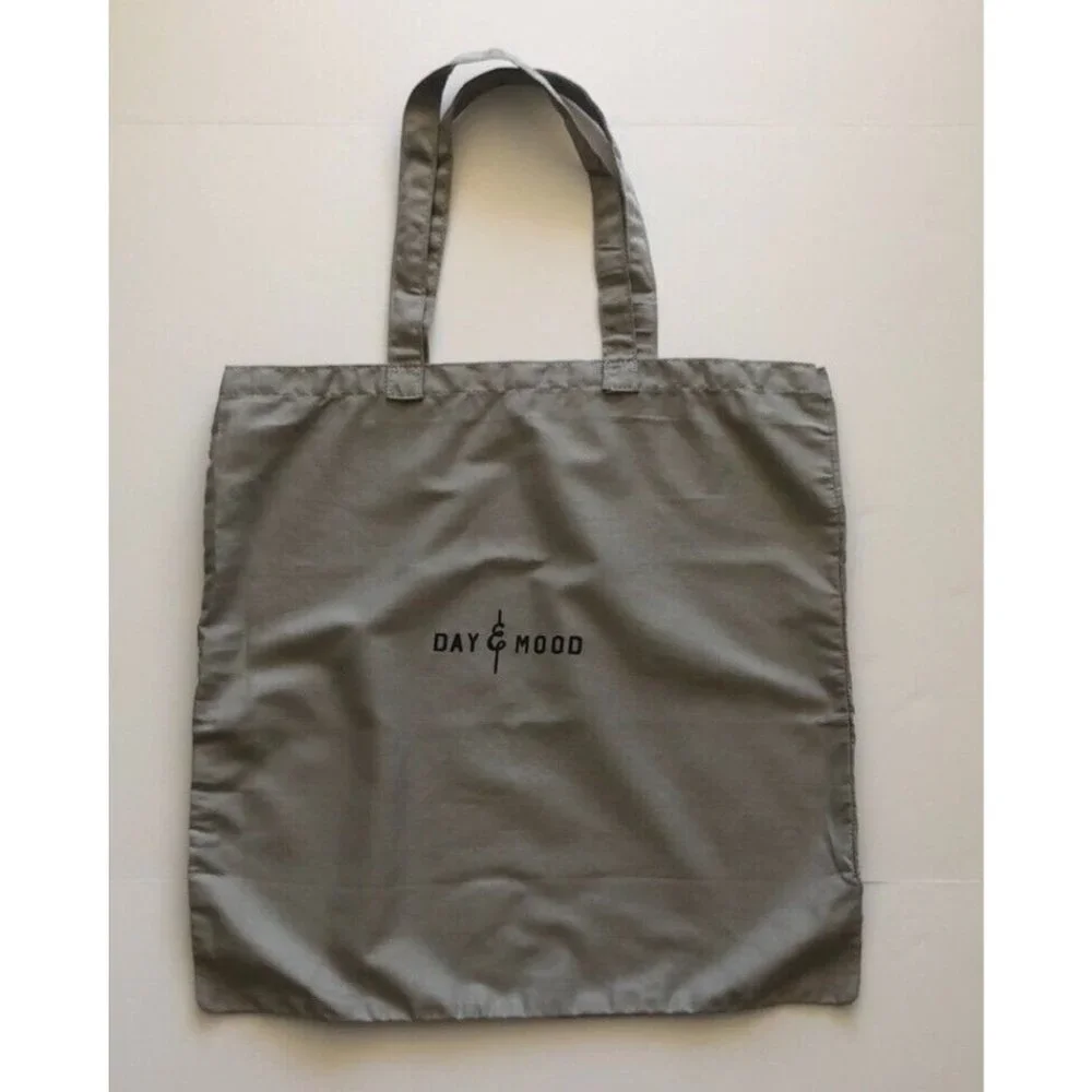 Day & Mood XLarge Reusable Fabric Tote Grey Dust Bag w Straps